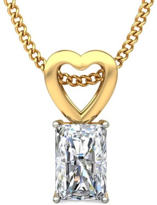 avsar BIS Hallmark AVP654YB 14kt Cubic Zirconia Yellow Gold Pendant