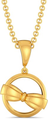 Melorra Melorra 18KT Bold Folds Gold Pendant 18kt Yellow Gold Pendant