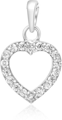 Femme Jam 925 Sterling Silver Zirconia Crystal Heart Shape Pendant for Women & Girls Swarovski Zirconia Sterling Silver Pendant