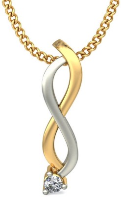 avsar Certified Diamond & BIS Hallmark AVP547YA 18kt Diamond Yellow Gold Pendant