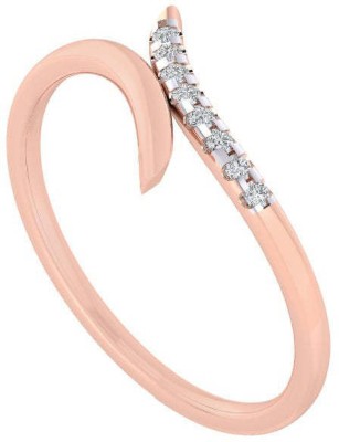 Diamtrendz Jewels Certified Real Diamond 14kt Diamond Rose Gold ring