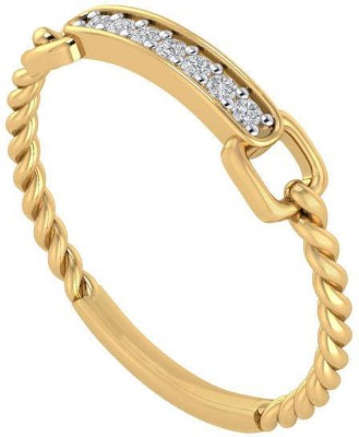 Diamtrendz Jewels Certified Real Diamond Band 14kt Diamond Yellow Gold ring