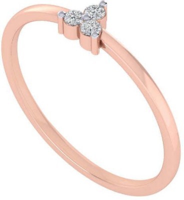 Diamtrendz Jewels Certified Real Diamond Trio 14kt Diamond Rose Gold ring