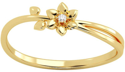 avsar AVR1080YB 14kt Cubic Zirconia Yellow Gold ring