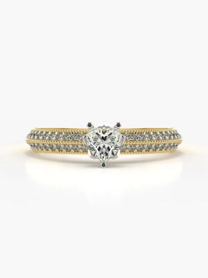 VALANOVA VGR0455H_CYL Yellow 9kt Lab Grown Diamond Yellow Gold ring