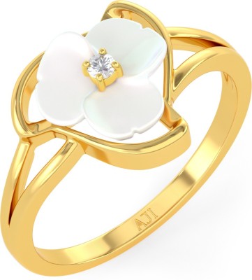 Joyalukkas Gold Ring with Pearl 22kt Pearl Yellow Gold ring