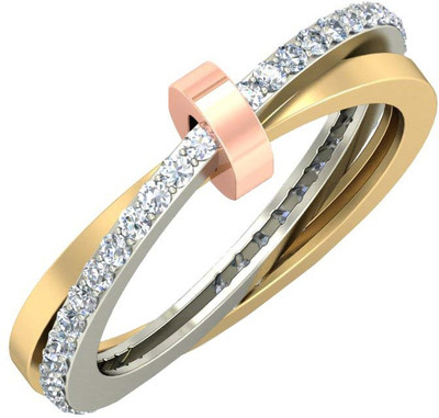 avsar AVR722YB 14kt Cubic Zirconia Yellow Gold ring