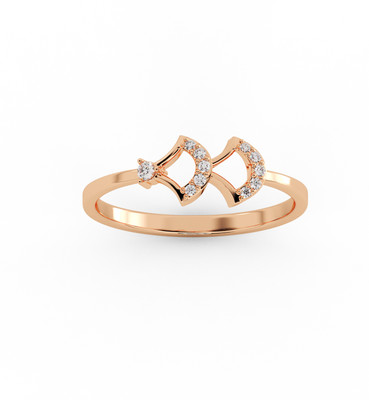 avsar AVR1085PB 14kt Diamond Rose Gold ring