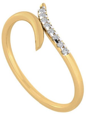 Diamtrendz Jewels Certified Real Diamond 18kt Diamond Yellow Gold ring