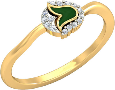 avsar AVR561YB 14kt Cubic Zirconia Yellow Gold ring