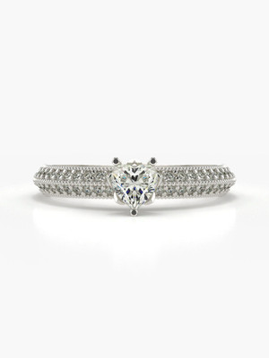 VALANOVA VGR0455H_CWL White 9kt Lab Grown Diamond White Gold ring