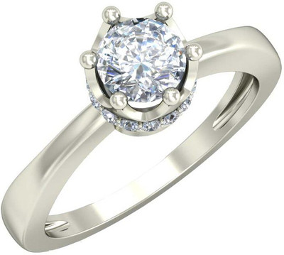 avsar AVR849WB 14kt Cubic Zirconia White Gold ring