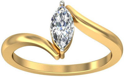 avsar AVR605YB 14kt Cubic Zirconia Yellow Gold ring