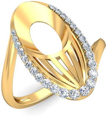 avsar AVR891YB 14kt Cubic Zirconia Yellow Gold ring