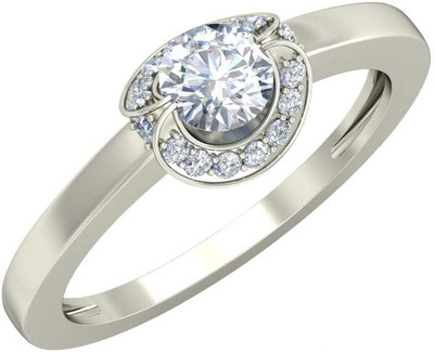 avsar AVR829YB 14kt Cubic Zirconia White Gold ring