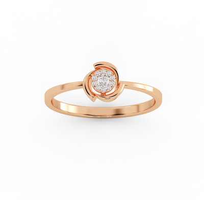 avsar AVR1092PB 14kt Cubic Zirconia Rose Gold ring