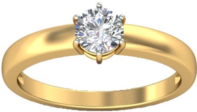 avsar AVR589YB 14kt Cubic Zirconia Yellow Gold ring