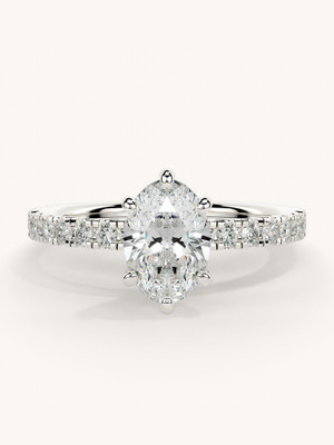 VALANOVA Lab Grown Diamond Silver ring