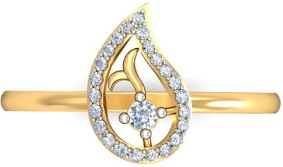 avsar AVR456YB 14kt Cubic Zirconia Yellow Gold ring