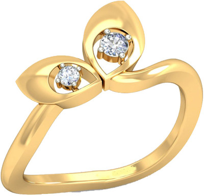 avsar AVR566YB 14kt Cubic Zirconia Yellow Gold ring