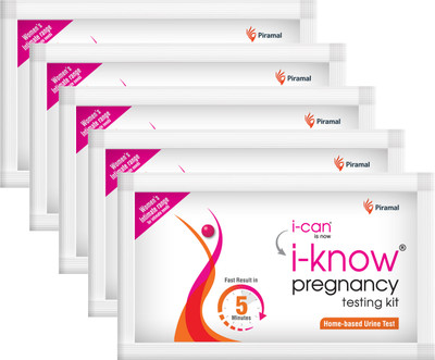 i-can One Step at home Pregnancy Test Kit(5 Tests)
