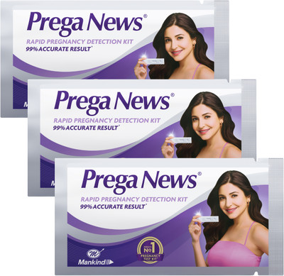MANKIND Prega news one step urine HCG Digital Pregnancy Test Kit(3 Tests)