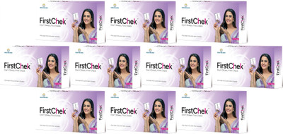 First Chek Don't Stress-FirstChek | One step hcg urine test cassette | 10 Pack Pregnancy Test Kit(10 Tests)