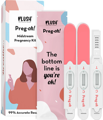 PLUSH Preg-Oh! Midstream Pregnancy Test Kit(3 Tests)