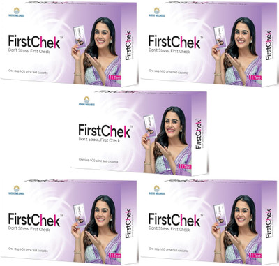 First Chek Don't Stress-FirstChek | One step hcg urine test cassette | 5 Pack Pregnancy Test Kit(5 Tests)