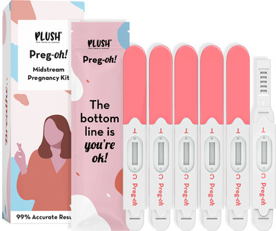PLUSH Preg-Oh! Midstream Pregnancy Test Kit(6 Tests)
