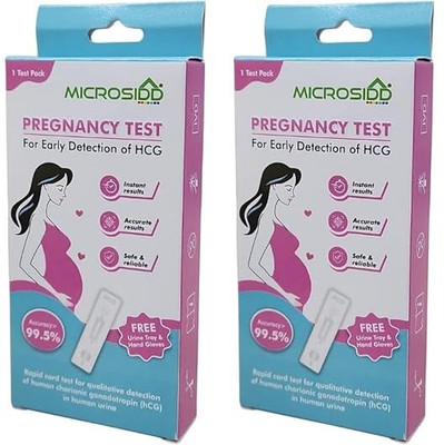 MICROSIDD Pregnancy Test for early detection of HCG Pregnancy Test Kit(2 Tests)