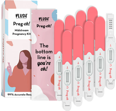 PLUSH Preg-Oh! Midstream Pregnancy Test Kit(9 Tests)