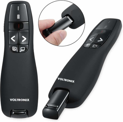 Jihaan Premium new USB Wireless Presenter Pointer RF 2.4GHz USB Laser Pointer Presenter 2.4Ghz Laser Wireless Presenter Presenter(Black)