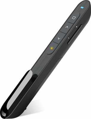 BTS Power Point USB Laser Light Remote Control Powerpoint PPT Clicker Pen Slim Pen Presenter Presenter(Black)