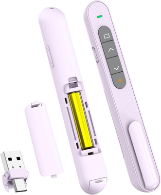 Jihaan PowerPoint Clicker Slide Advancer for Mac long rang ppt control Presenter(Purple)