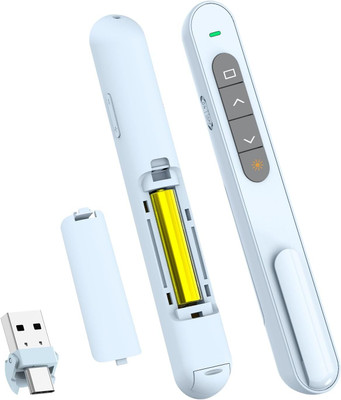 Jihaan Power Point Slide Clickers for Open Hyperlinks & Volume long rang ppt control Presenter(Blue)