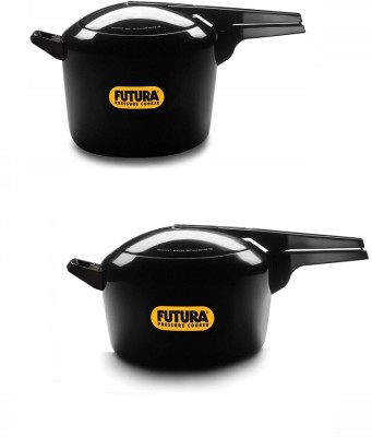 Hawkins Futura Hard Anodised Pressure Cooker,9L(FP90),Jumbo Design PC 7L(FP7J) 9 L, 7 L Inner Lid Pressure Cooker(Hard Anodized)