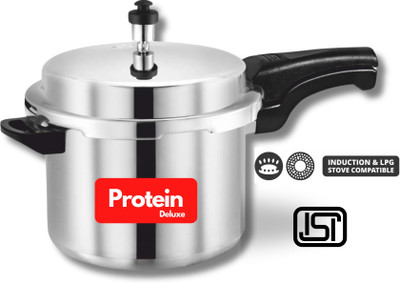 Protein Easy Cook 5 L Outer Lid Induction Bottom Pressure Cooker(Aluminium)