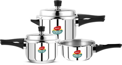 Pigeon Special and 2 L, 3 L, 5 L Outer Lid Induction Bottom Pressure Cooker(Stainless Steel)