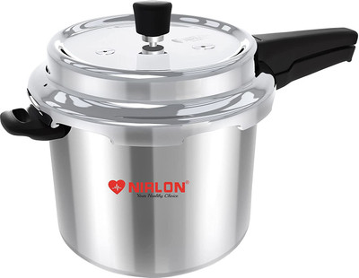 NIRLON Induction Compatible Outer Lid Stainless Steel Pressure Cooker 5 L Outer Lid Induction Bottom Pressure Cooker(Stainless Steel)