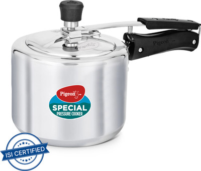 Pigeon Special and 3 L Inner Lid Induction Bottom Pressure Cooker(Aluminium)