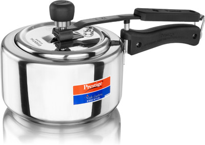 Prestige Nakshatra Essential Svachh SS Inner Lid 2 L Inner Lid Induction Bottom Pressure Cooker(Stainless Steel)
