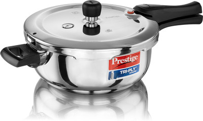 Prestige Svachh Triply 3.5 L Outer Lid Induction Bottom Pressure Cooker(Stainless Steel)