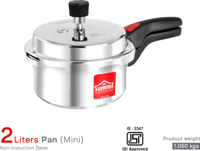 SUMMIT Outer Lid 4 Litres Junior Pan Induction Base Aluminum 4 L Outer Lid Induction Bottom Pressure Cooker(Aluminium)