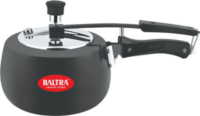 Baltra Induction Base Hard Anodised With ISI Mark 2 L Inner Lid Induction Bottom Pressure Cooker(Hard Anodized)