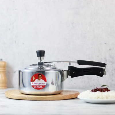 WONDERCHEF Ultima Inner Lid 2 L Inner Lid Induction Bottom Pressure Cooker(Aluminium)