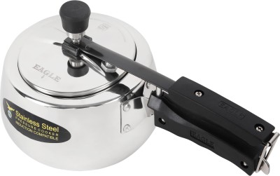 EAGLE Stainless Steel Body with Induction Base Inner LID 3L 3 L Inner Lid Induction Bottom Pressure Cooker(Stainless Steel)