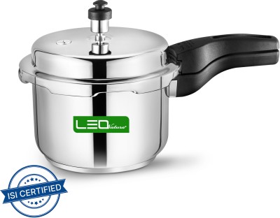 Leo Natura Outer Lid 3 L Outer Lid Induction Bottom Pressure Cooker(Stainless Steel)