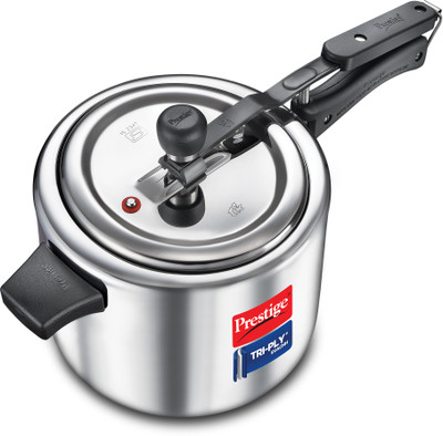 Prestige Triply Svachh Spillage Control Inner Lid 5 L Inner Lid Induction Bottom Pressure Cooker(Triply)