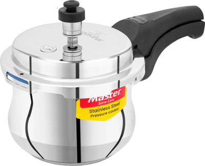 Master Superb Stainless Steel Handi 1 L Outer Lid Induction Bottom Pressure Cooker(Stainless Steel)